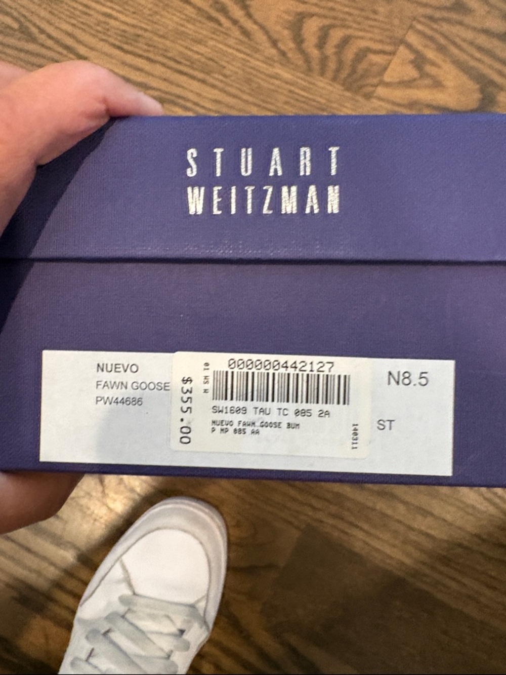 Stuart Weitzman Taupe Pointed-Toe Flats - Picture 6 of 6
